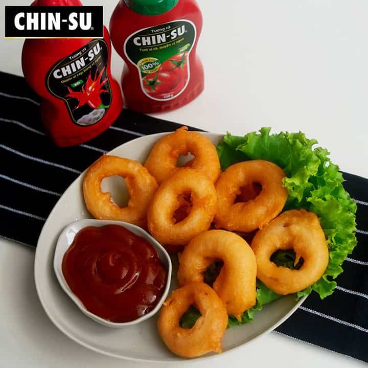 mực khoanh chiên giòn