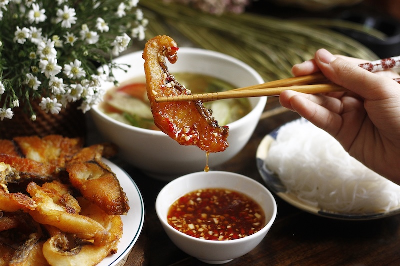 cách làm mắm gừng chấm vịt