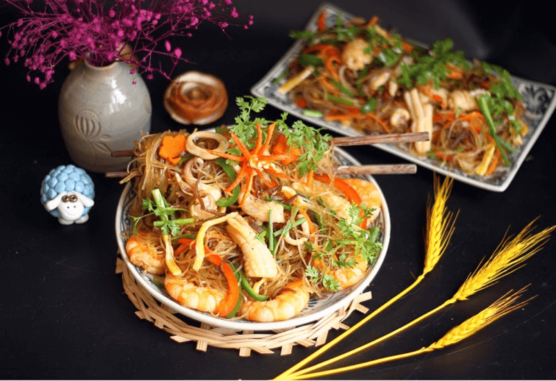 Cách làm miến xào hải sản ngon