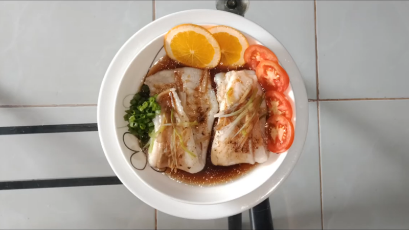 cá hấp nước tương
