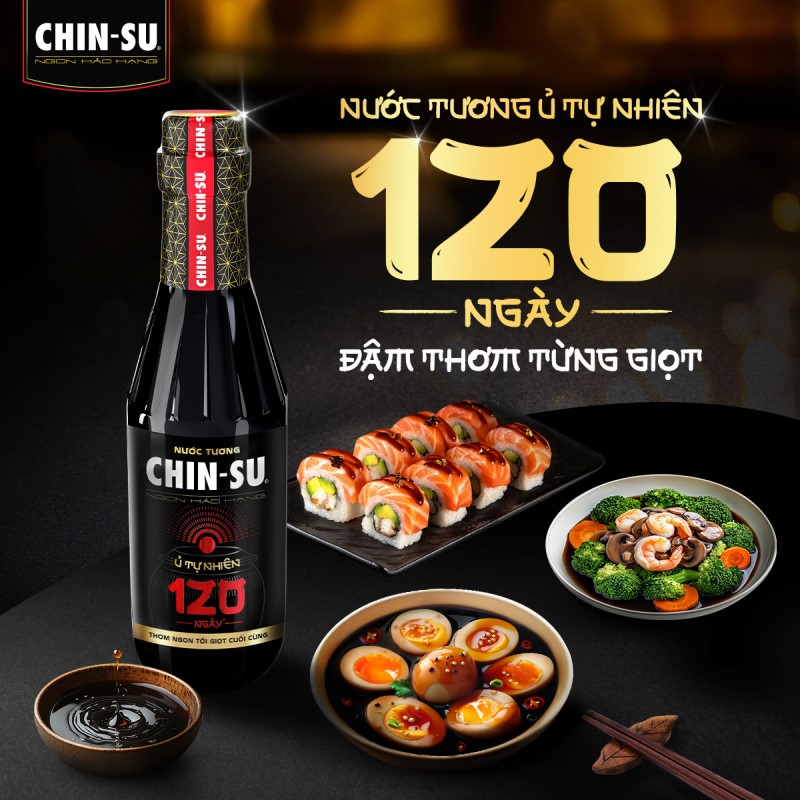 Nước tương CHIN-SU ủ tự nhiên 120 ngày