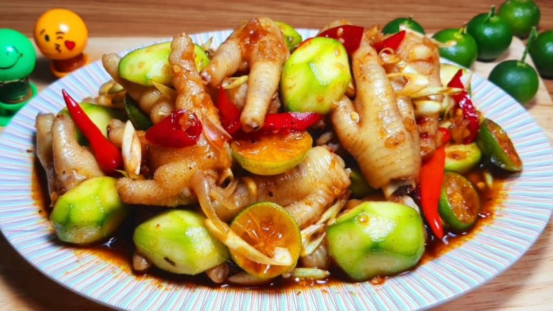 cách làm chân gà sả tắc
