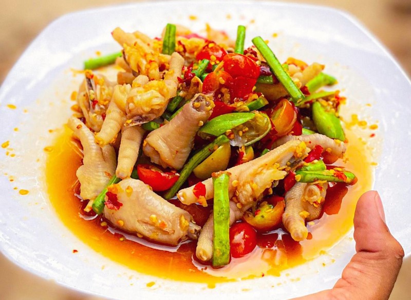 cách làm chân gà sả tắc