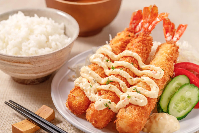 tôm chiên sốt mayonnaise