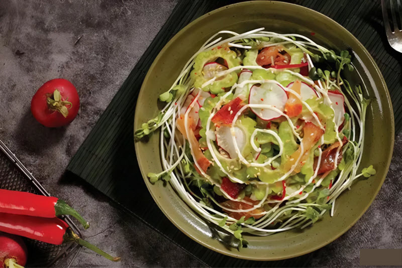 cách làm salad rau mầm trộn mayonnaise ngon