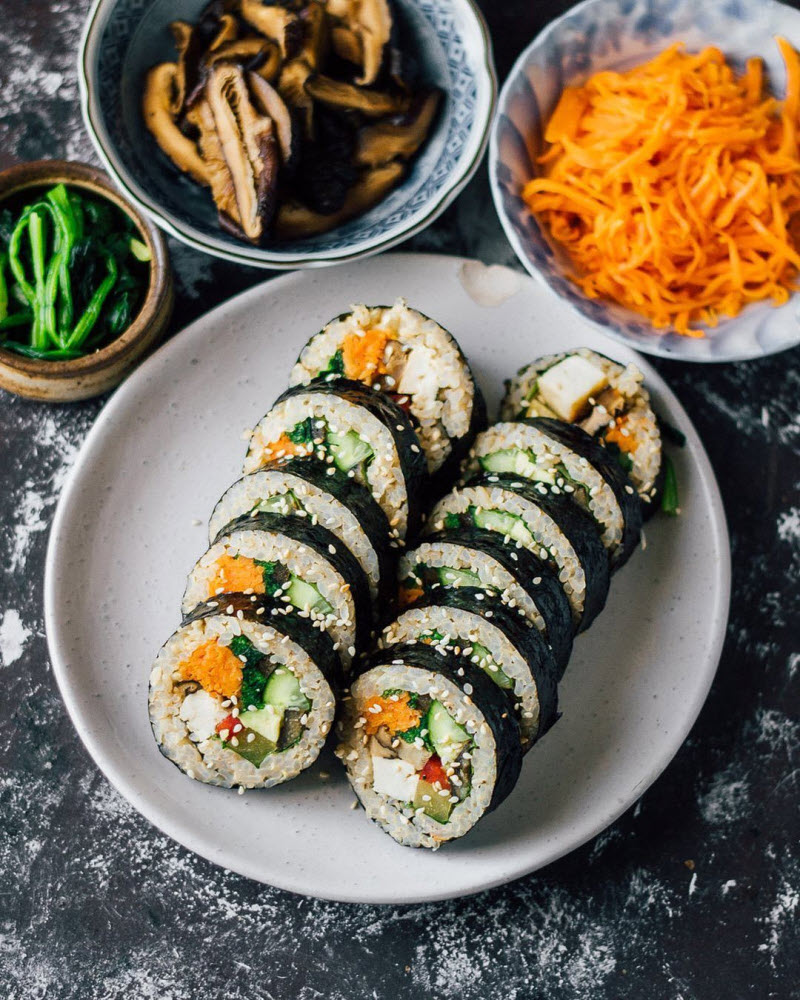 kimbap chiên xù