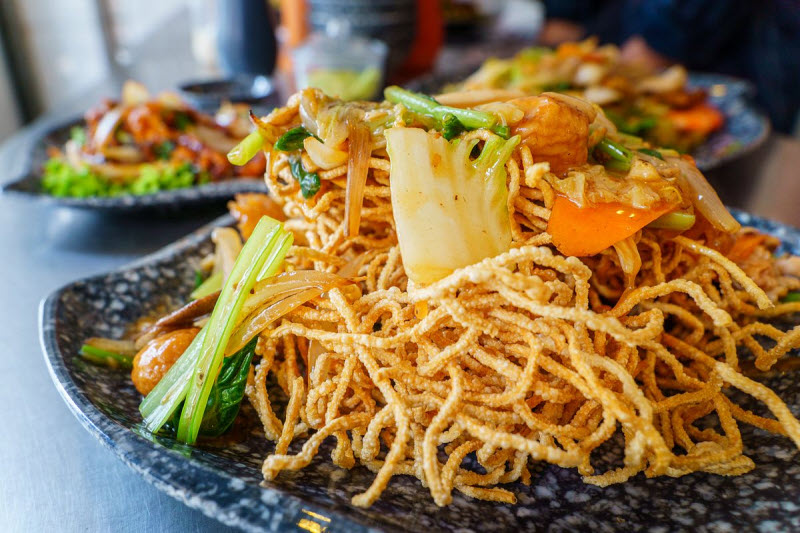 mì trộn chay