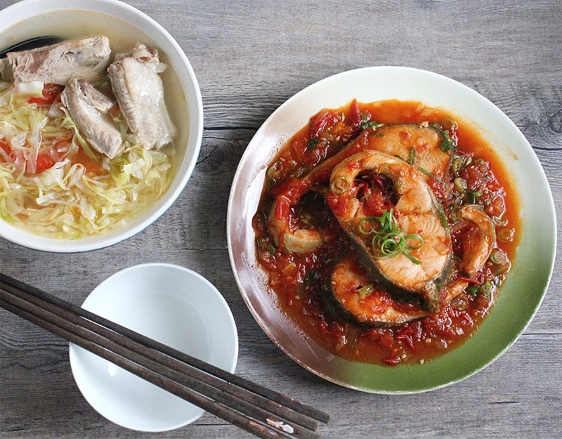 món cá thu sốt cà chua
