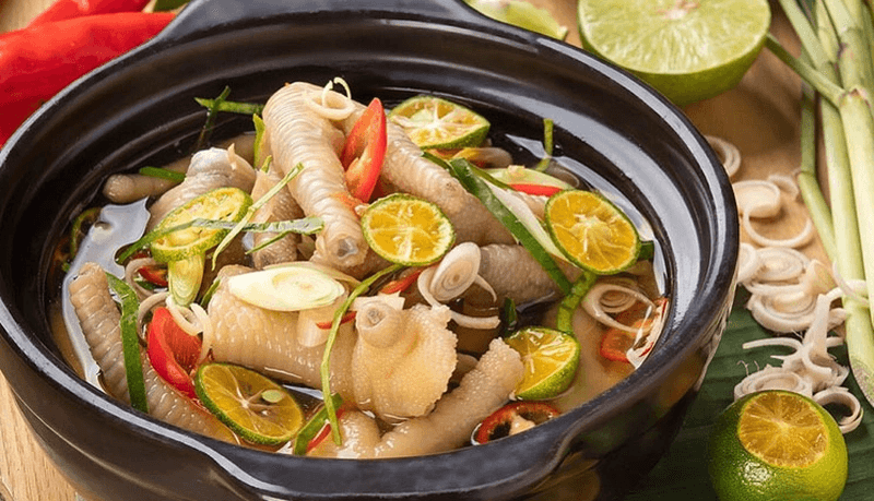 cách làm chân gà sả tắc ngon