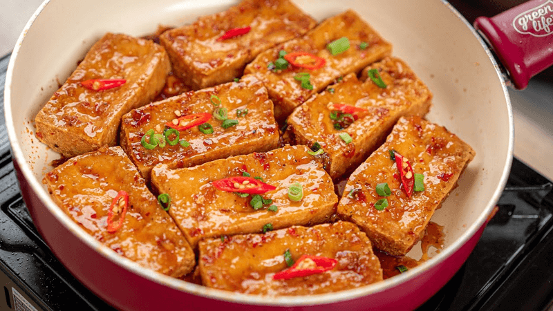 Đậu hũ chiên nước mắm tỏi ớt