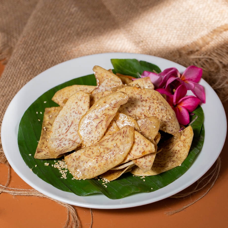 khoai môn chiên nước mắm