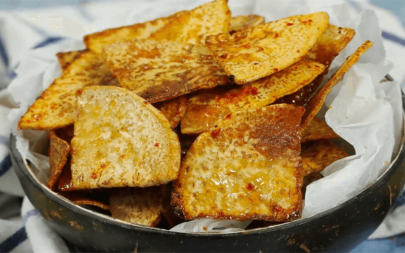 Khoai môn chiên nước mắm