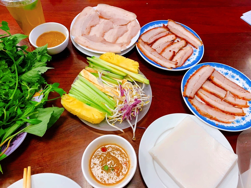 cách pha mắm nêm chấm bánh tráng cuốn thịt heo