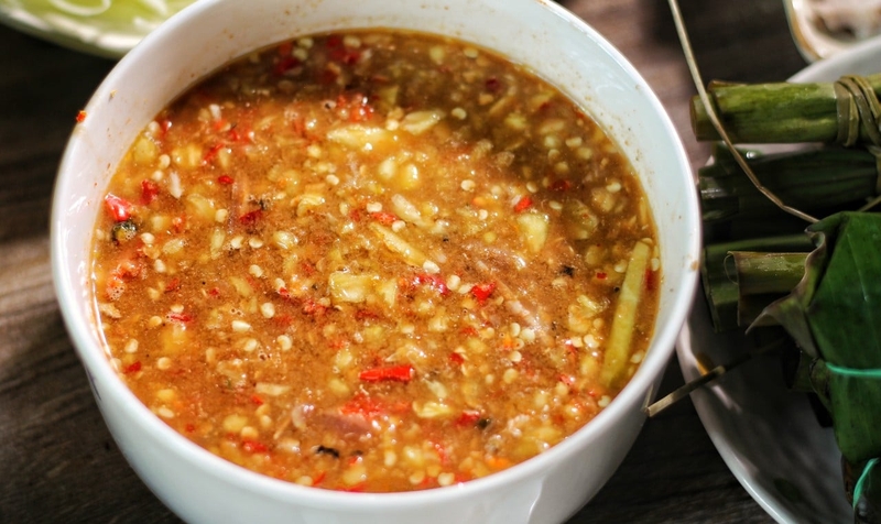 nước chấm bánh tráng cuốn thịt heo