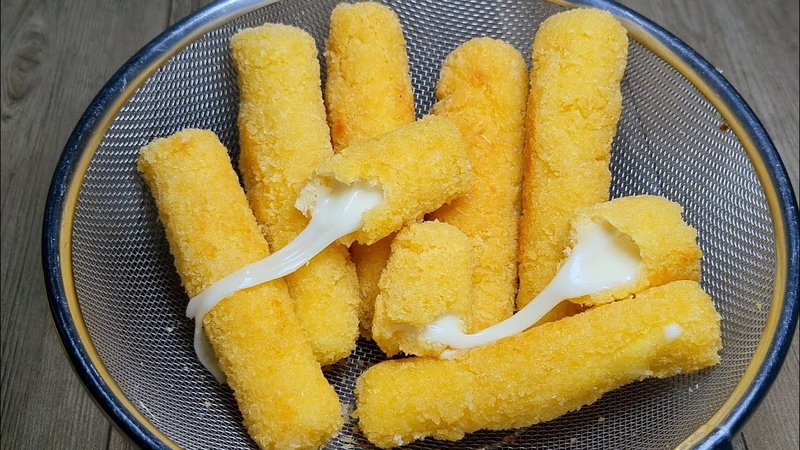 cách chiên phô mai que