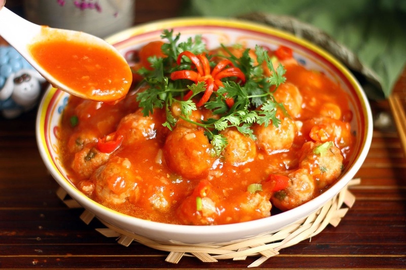 cách làm xíu mai sốt cà