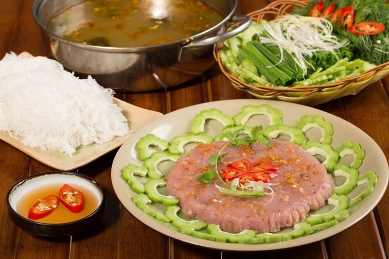 lẩu cá thác lác khổ qua