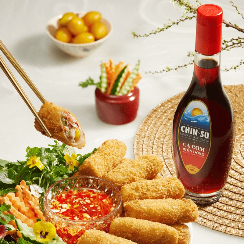 Nước mắm CHIN-SU Cá Cơm Biển Đông Phiên bản Nhật (500ml) 40 độ đạm