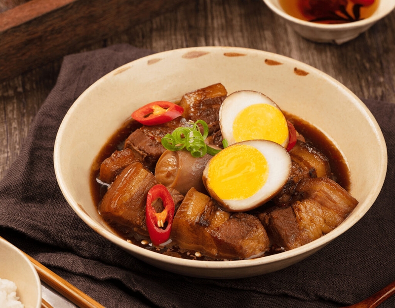 cách làm món thịt kho trứng chiên