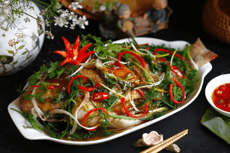 Cách làm cá diêu hồng hấp xì dầu