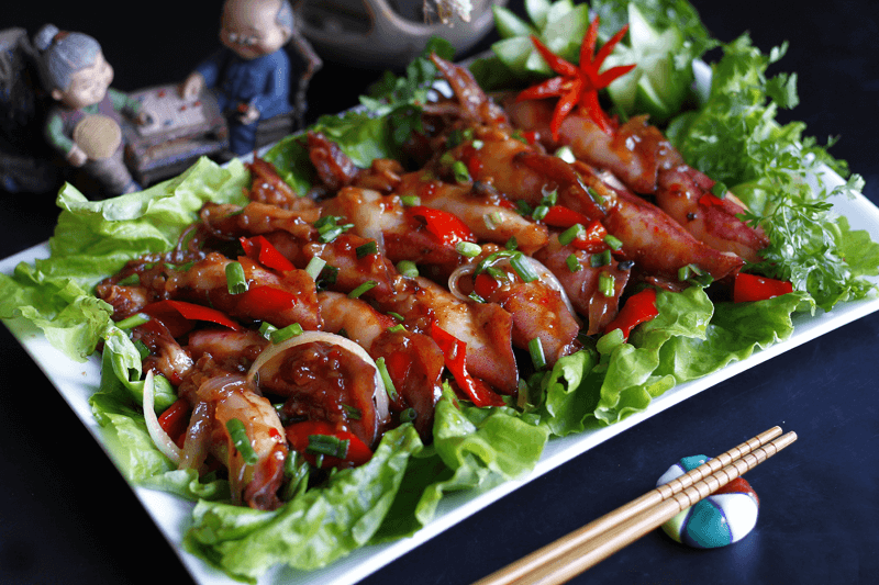 mực trứng chiên nước mắm ngon