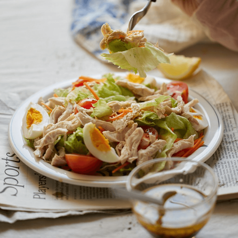 cách làm salad ức gà đơn giản