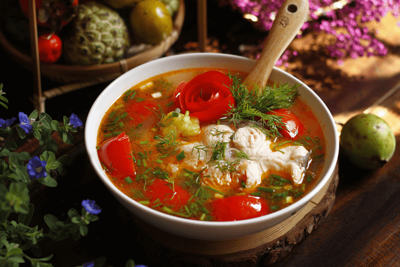 Canh cá nấu chua kiểu miền Bắc