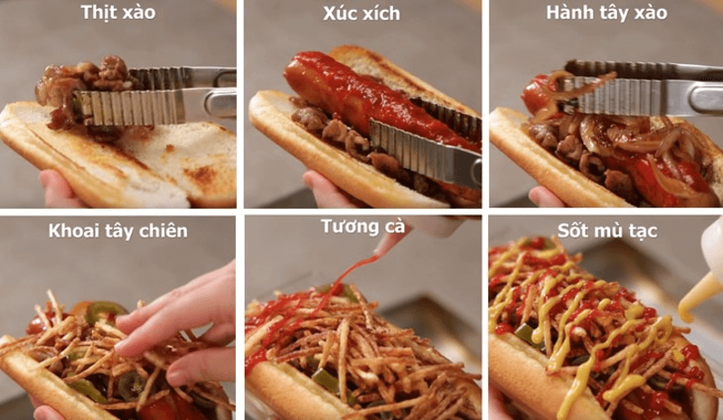 cách làm bánh mì hotdog tại nhà