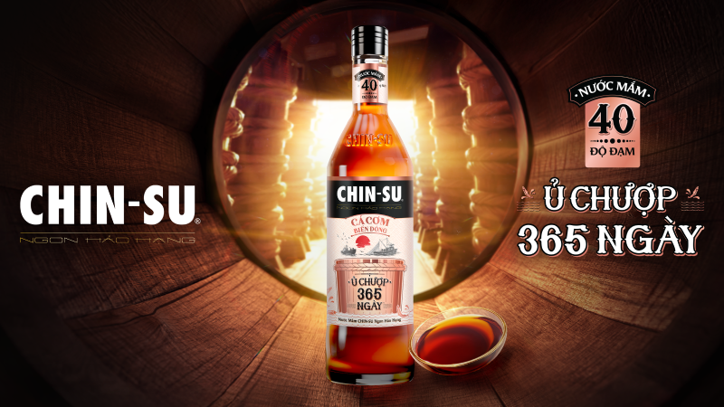 Nước mắm CHIN-SU Ủ Chượp 365 ngày 40 độ đạm