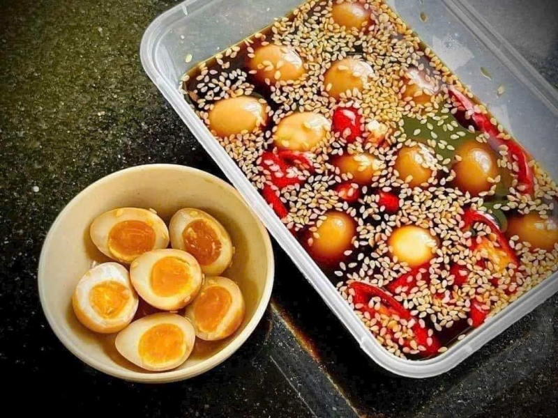 Cách làm trứng cút ngâm nước tương
