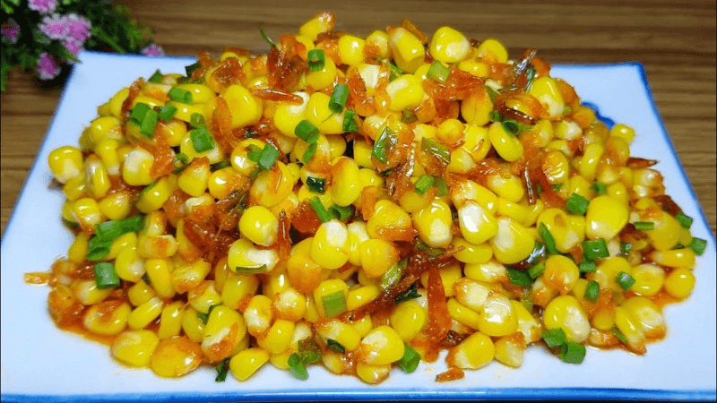 Cách làm ngô xào bơ tỏi