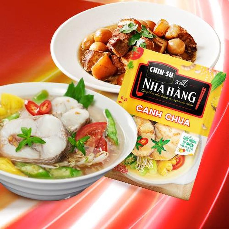 CHIN-SU Xốt nhà hàng canh chua giúp món lẩu cá đuối ngon như nhà hàng