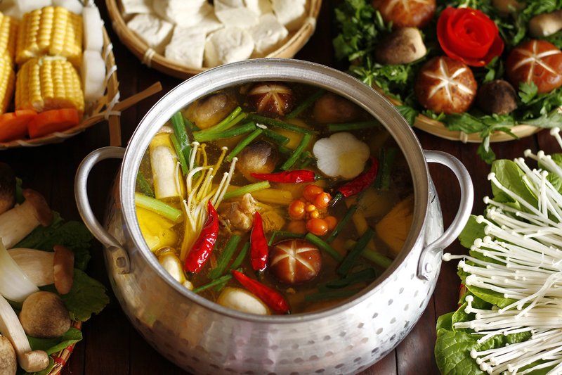 nguyên liệu nấu lẩu gà nấm