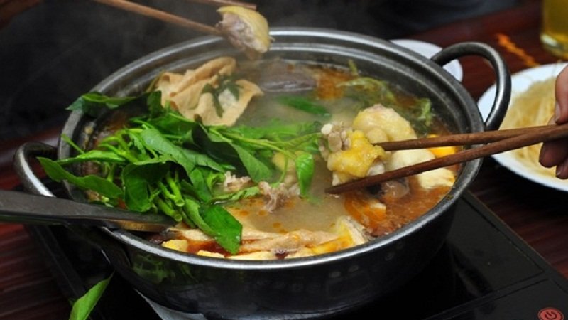 cách nấu lẩu gà nấu nấm