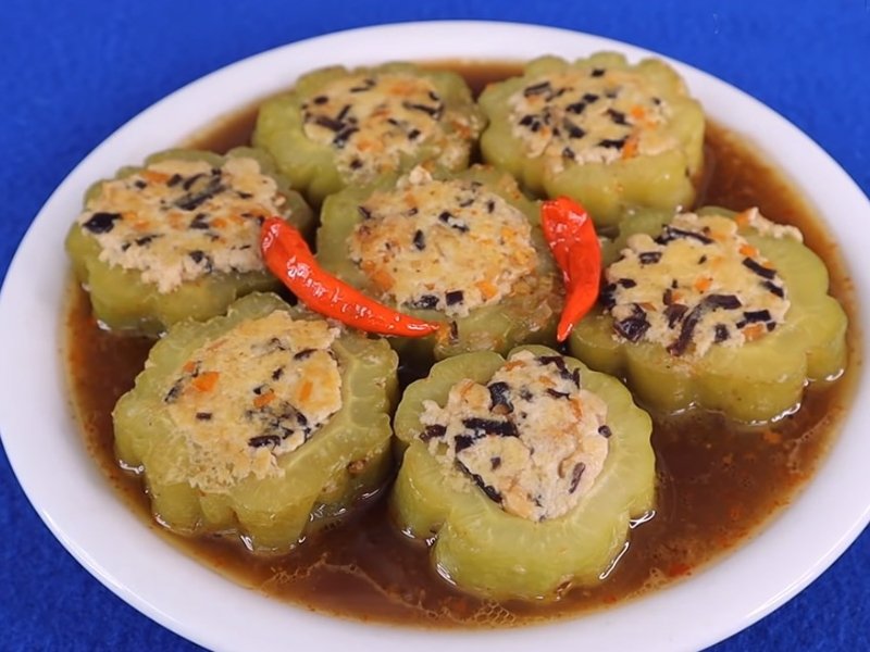 cách kho khổ qua nước tương