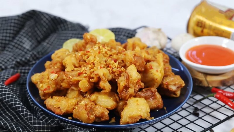 công thức sụn gà chiên mắm