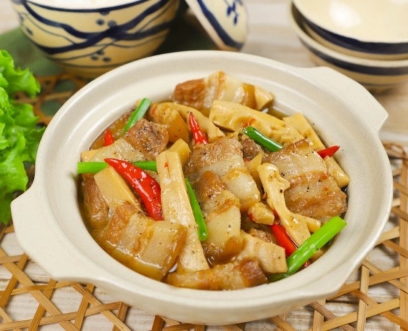 công thức làm thịt kho măng ngon