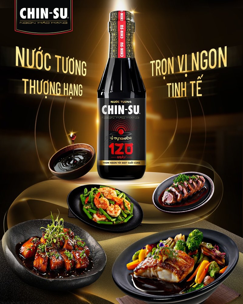 Quá trình 120 ngày ủ tự nhiên cho giọt nước tương CHIN-SU thêm đậm đà, bùng vị mọi món ngon. Quá trình 120 ngày ủ tự nhiên cho giọt nước tương CHIN-SU thêm đậm đà, bùng vị mọi món ngon.