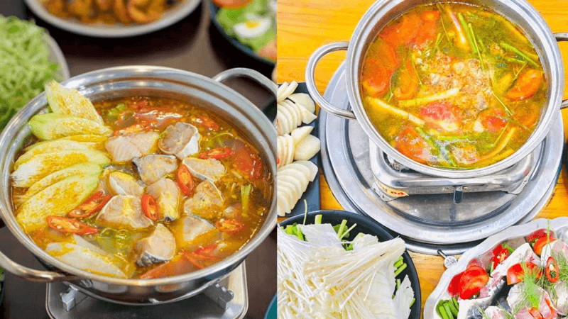 Cách nấu lẩu cá tầm