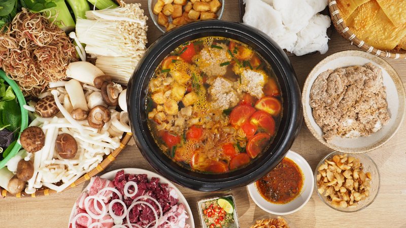 lẩu cua đồng thập cẩm