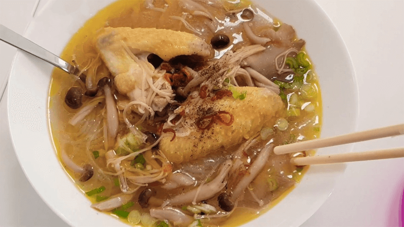 Cách nấu miến gà xé