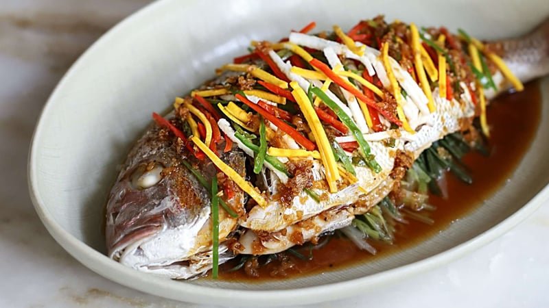 cá bớp hấp hồng kông