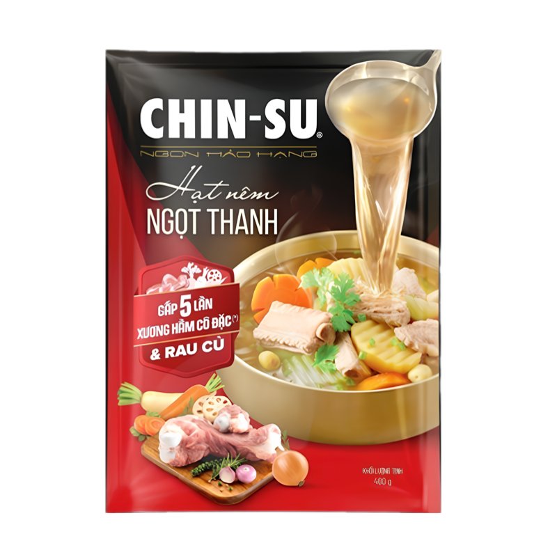 Hạt nêm CHIN-SU ngọt thanh gấp 5 lần Xương hầm cô đặc và rau củ không chỉ nâng tầm hương vị lẩu gà lá é mà còn thích hợp nêm nếm cùng nhiều món khác. lẩu gà lá é nêm bằng hạt nêm CHIN-SU ngọt thanh gấp 5 lần Xương hầm cô đặc và rau củ giúp nâng tầm hương vị