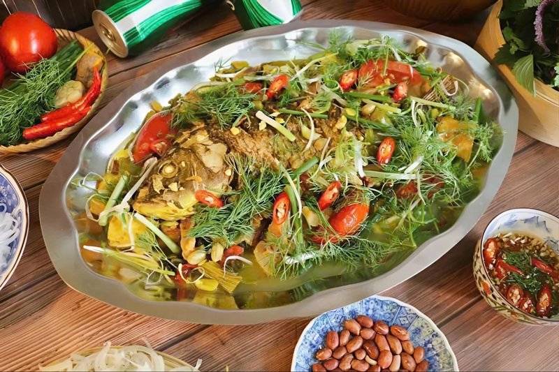 cách làm lẩu cá chép giòn om dưa