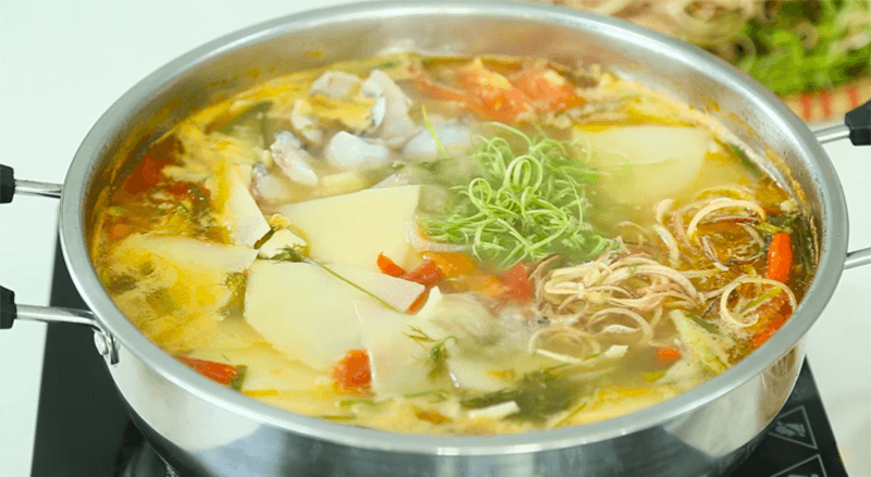 Thưởng thức lẩu cá diêu hồng