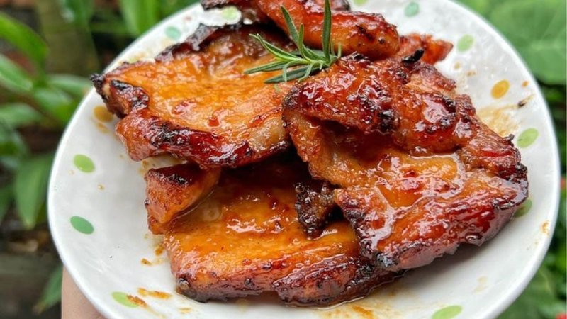 thịt ba chỉ nướng nồi chiên không dầu