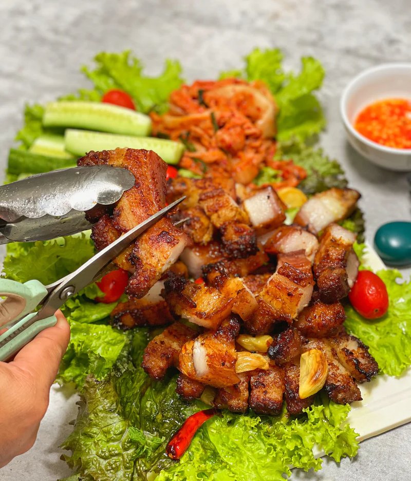 4 cách nướng thịt ba chỉ bằng nồi chiên không dầu siêu ngon