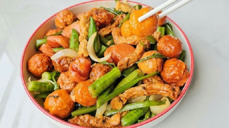 cá viên chiên nước mắm