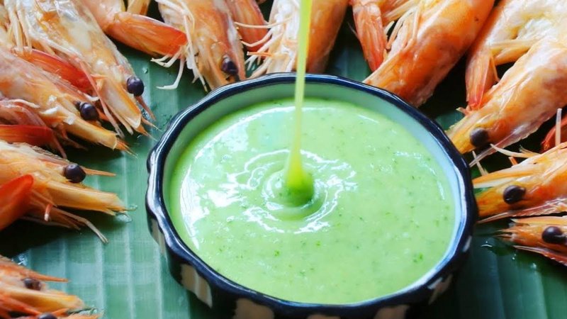 muối ớt xanh chấm hải sản