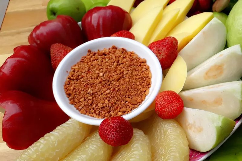 muối ớt ăn trái cây cách thủy